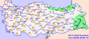 Meteoroloji karla beraber kuvvetli yağış uyarısı yaptı