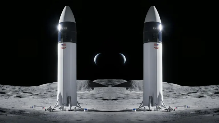 NASA, SpaceX ve Blue Origin'den Ay'a iniş bekliyor