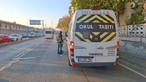 İstanbul'da öğrenci servislerine denetim yapıldı