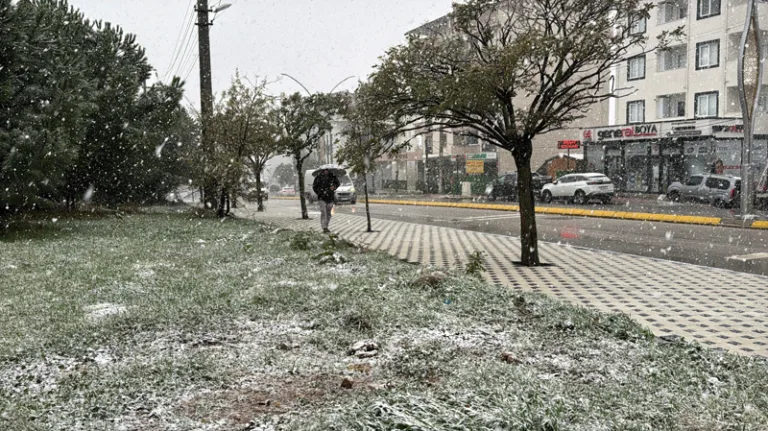 Kocaeli'de kar yağışı etkili oldu