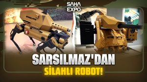 Sarsılmaz %100 yerli silahlı robotu tanıttı