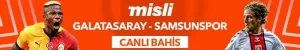 Galatasaray, Samsunspor'u ağırlıyor!