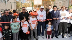 BİDEV, Adıyaman'da 10. basketbol sahasını açtı