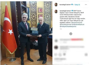 Tamer Karadağlı, Devlet Bahçeli'yi ziyaret etti