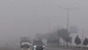 Afyonkarahisar'da sis nedeniyle görüş mesafesi düştü