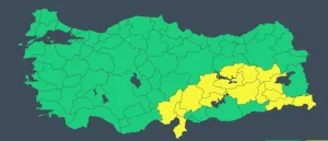 16 il için sarı kodlu kar uyarısı