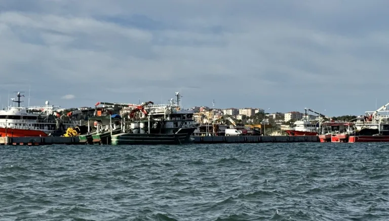 Balıkçılar fırtına öncesi Sinop Limanı'na sığındı