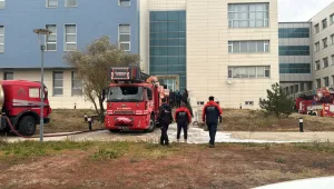 Kırklareli Üniversitesi'nde yangın çıktı