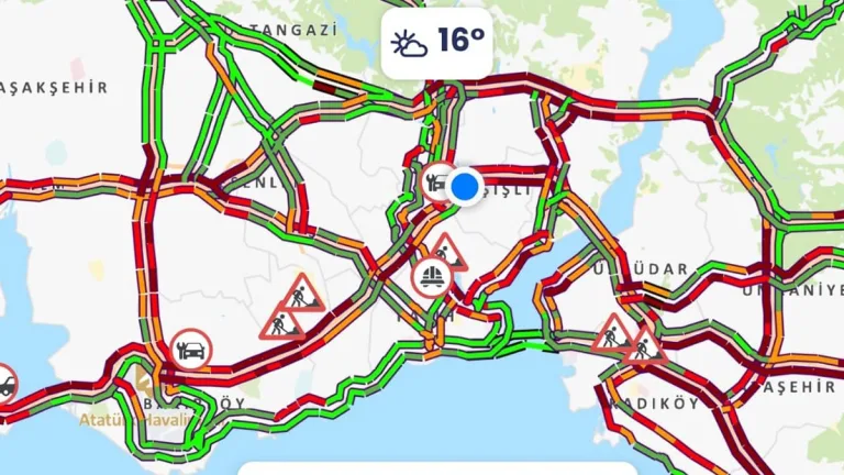 İstanbul'da trafik yoğunluğu yüzde 80'e ulaştı