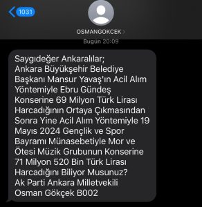 Mansur Yavaş ve Osman Gökçek arasında SMS tartışması