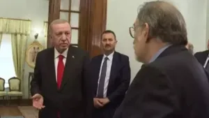 Erdoğan, Atatürk müzesinde Murat Bardakçı ile sohbet etti