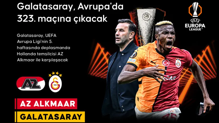 Galatasaray, AZ Alkmaar ile UEFA Avrupa Ligi'nde karşılaşıyor