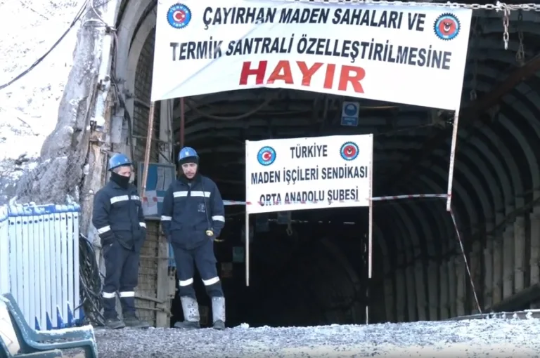 Çayırhan'da özelleştirme eylemleri sürüyor