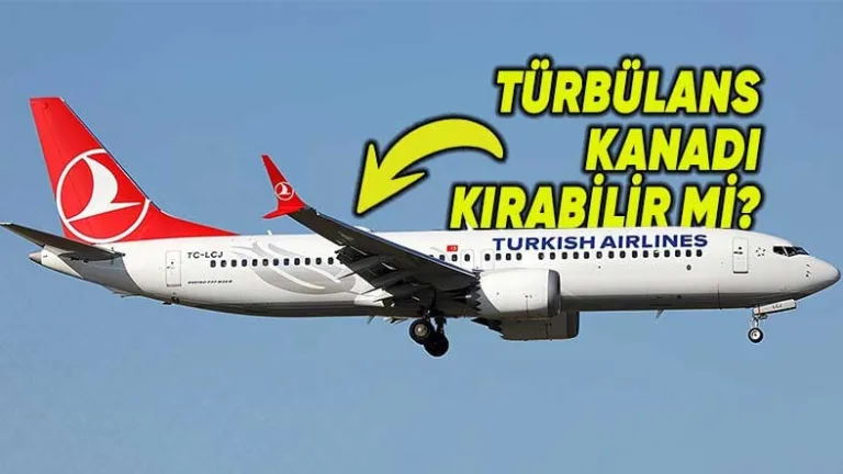 Çok şiddetli türbülans uçak kanadını kırmaz