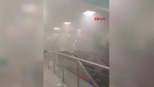 Yenikapı metro istasyonunda yangın paniği