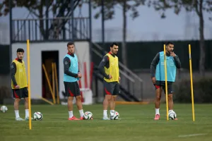 A Milli Futbol Takımı Karadağ maçına hazırlandı