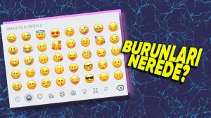 Emojilerin neden burunu yok?