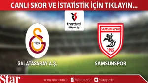 Galatasaray, Samsunspor ile liderlik mücadelesi veriyor