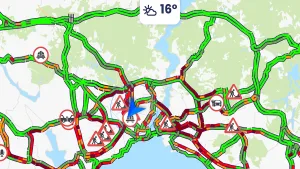 İstanbul'da trafik yoğunluğu yüzde 70'e ulaştı