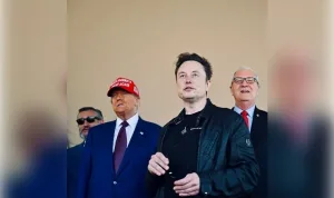 Trump, Musk ile Starship roketini izledi