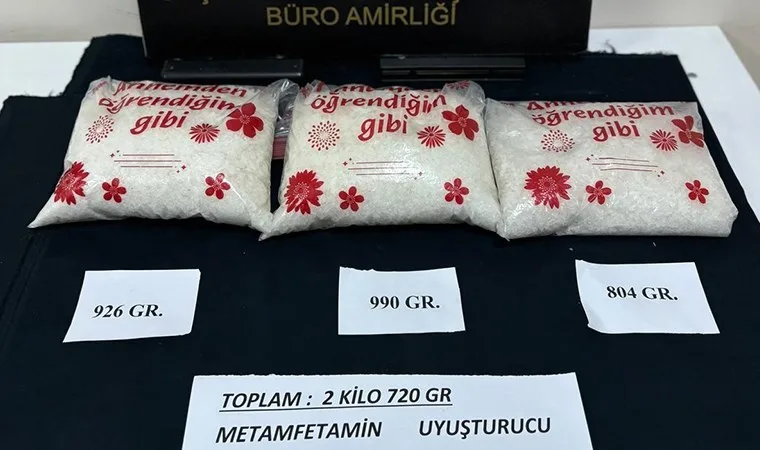 Bursa'da uyuşturucu operasyonunda 2 kilo metamfetamin ele geçirildi