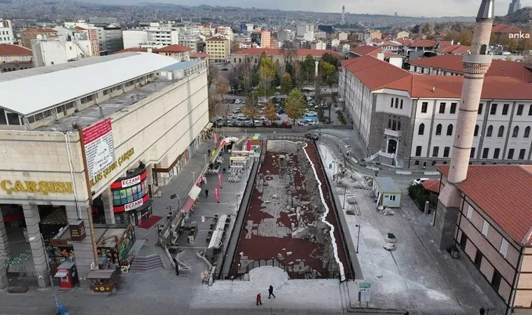 Ankara'da Antik Roma Yolu'nun restorasyonu tamamlanıyor