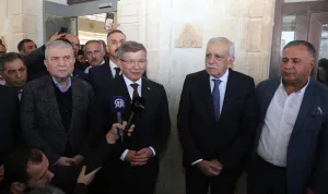 Ahmet Davutoğlu Mardin'de Ahmet Türk ile buluştu