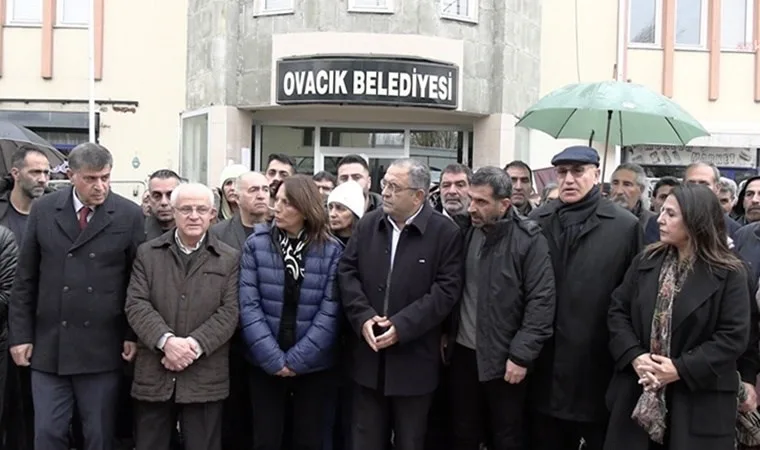 CHP heyeti Ovacık'ta kayyum uygulamasını protesto etti