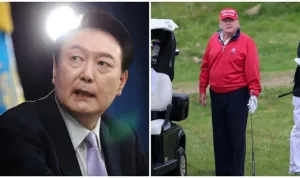 Güney Kore lideri Yoon, Trump ile golf pratiği yapıyor