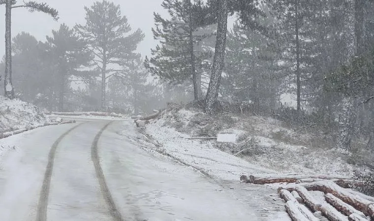 Manisa'da mevsimin ilk karı yağdı