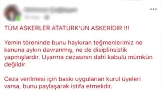 Teğmenlere destek veren savcı açığa alındı