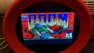 Nintendo Alarmo'da Doom oyunu oynanıyor