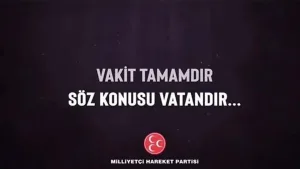 MHP, "vakit tamamdı" mesajı paylaştı