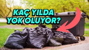 plastik poşetler doğada 1000 yıl kalıyor