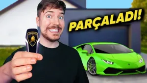 MrBeast, Lamborghini'yi 25 Bin Şerit Bantla Durdurdu