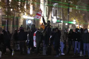 Tiflis'te AB yanlısı göstericilere polis müdahale etti