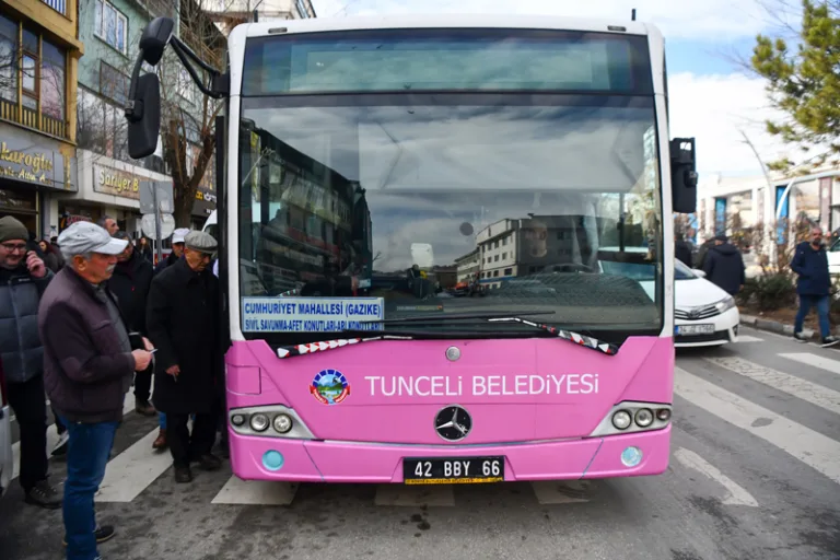 Tunceli'ye Konya'dan 2 yeni otobüs hizmete girdi