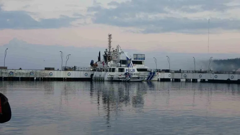 Çanakkale Boğazı'nda yoğun sis gemi trafiğini durdurdu