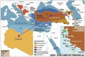 İtalyan basını "2053-Birleşik Türkiye Devletleri" haritasını paylaştı