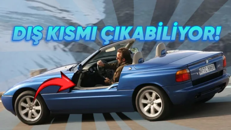 BMW Z1, içe kaybolan kapılarıyla dikkat çekiyor