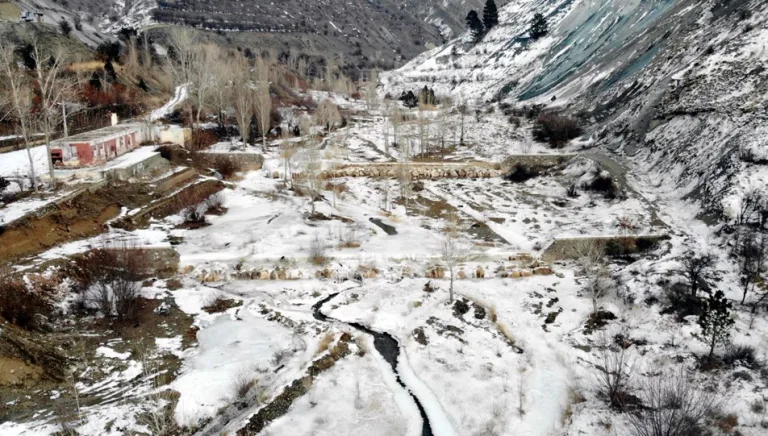 Sibirya soğukları Erzincan'ı etkisi altına aldı