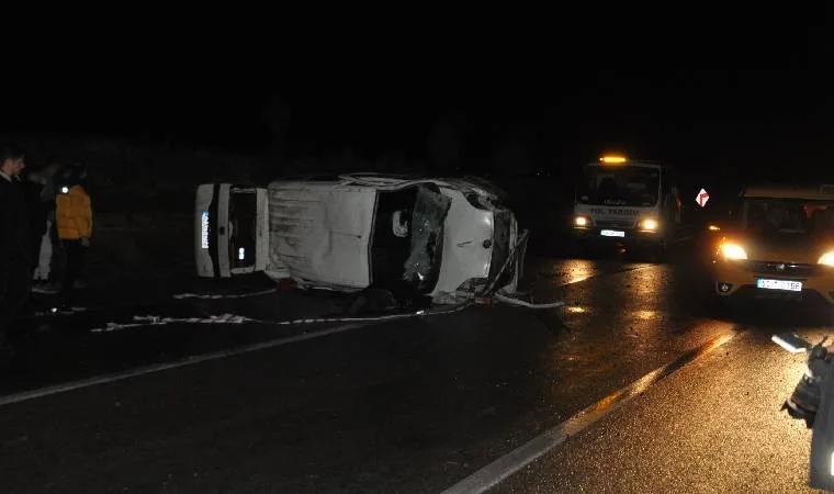 Nevşehir'de hafif ticari araç devrildi: 1 ölü, 1 yaralı