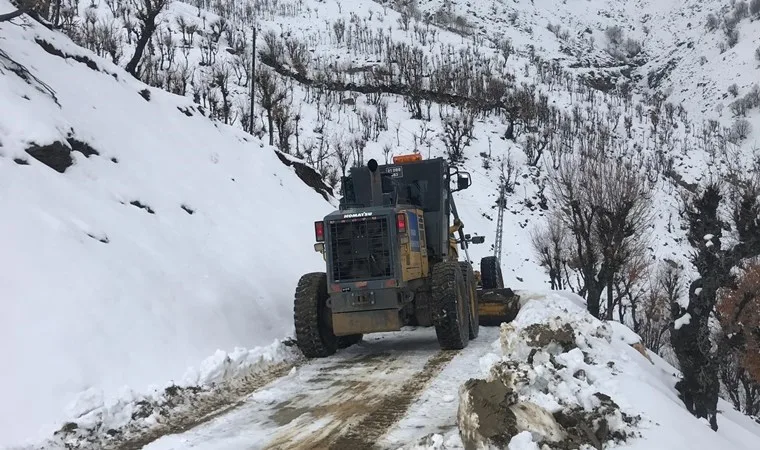 Diyarbakır'da kar nedeniyle kapanan yollar açıldı