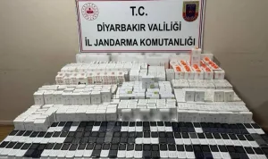 Diyarbakır'da yol kontrolünde 1 milyon TL'lik kaçak ürün ele geçirildi