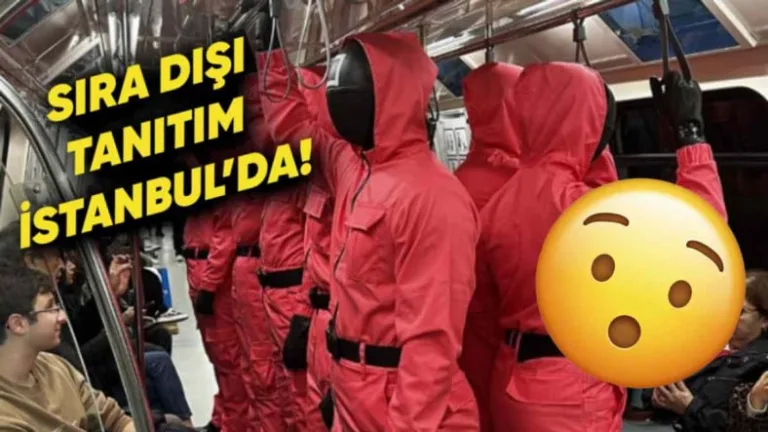 Squid Game tanıtımı İstanbul metrosunda büyük ilgi gördü