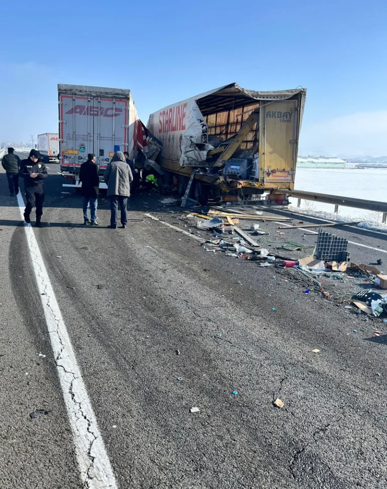 Erzurum'da tır kazasında bir sürücü hayatını kaybetti