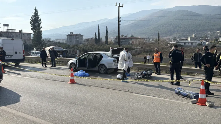 Hatay'da motosiklet kazasında sürücü hayatını kaybetti