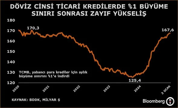 döviz kredilerine düzenleme sonrası büyüme frene basıldı