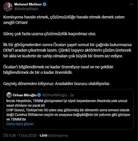 AKP, İmralı görüşmelerinde DEM Parti'yi devreden çıkaracak mı?