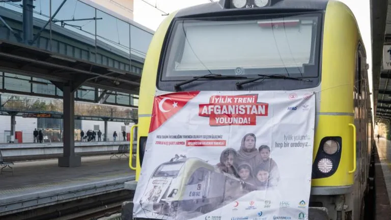 iyilik treni afganistan'a ulaştı